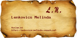 Lenkovics Melinda névjegykártya